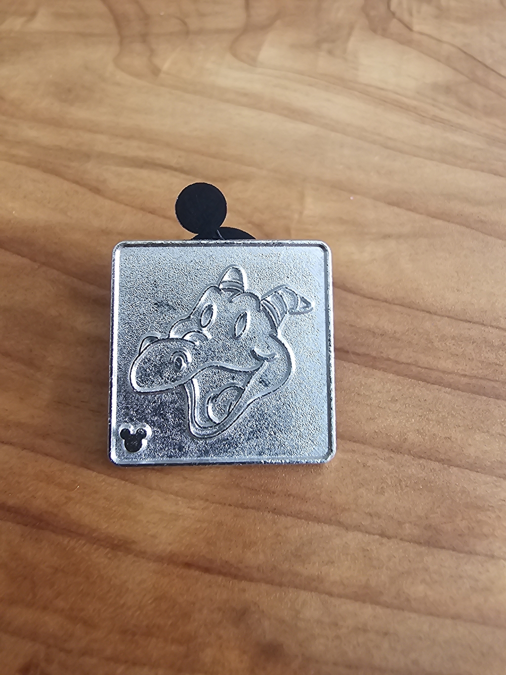 Disney Figment Silver Square Enamel Pin - Picture 2 of 3